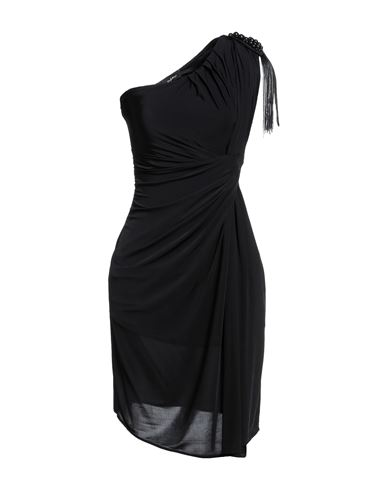 Byblos Woman Mini Dress Black Size 4 Viscose, Elastane