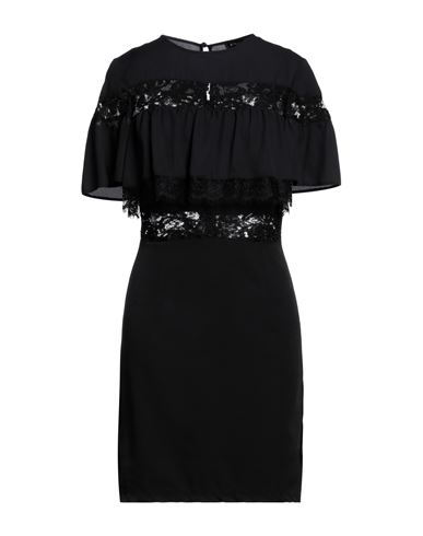 Almagores Woman Short Dress Black Size 8 Polyester, Elastane