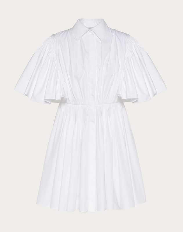 Short dress in Technical Poplin for Woman | Valentino Online Boutique