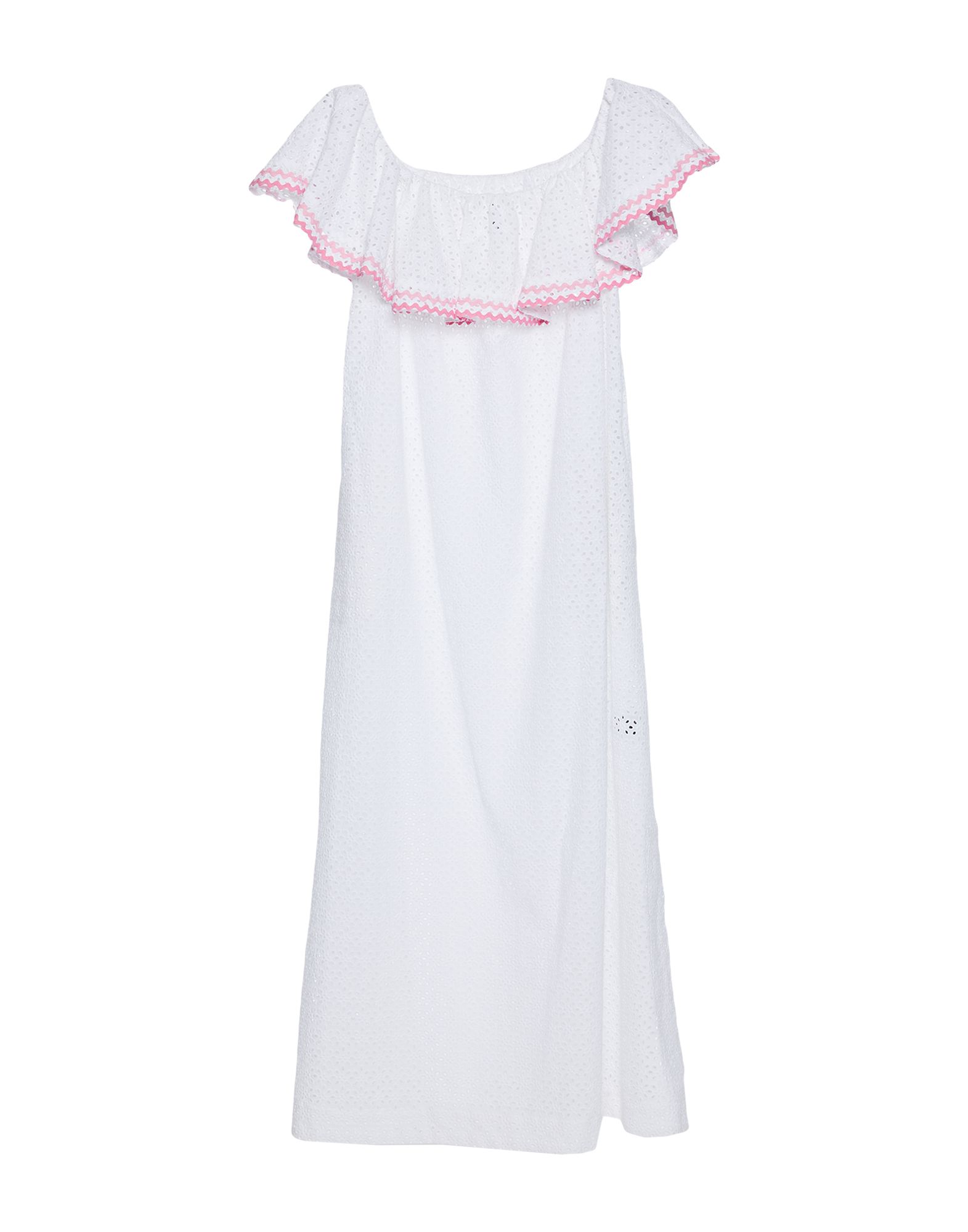 《セール開催中》LISA MARIE FERNANDEZ レディース ロングワンピース＆ドレス ホワイト 2 コットン 100%