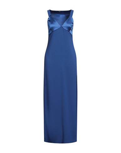 Woman Maxi dress Turquoise Size 4 Acetate, Viscose, Elastane