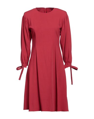 Federica Tosi Woman Midi Dress Red Size 4 Viscose, Wool, Elastane