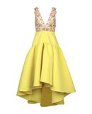 MARCHESA NOTTE Damen Midikleid Farbe Gelb Gr��e 4