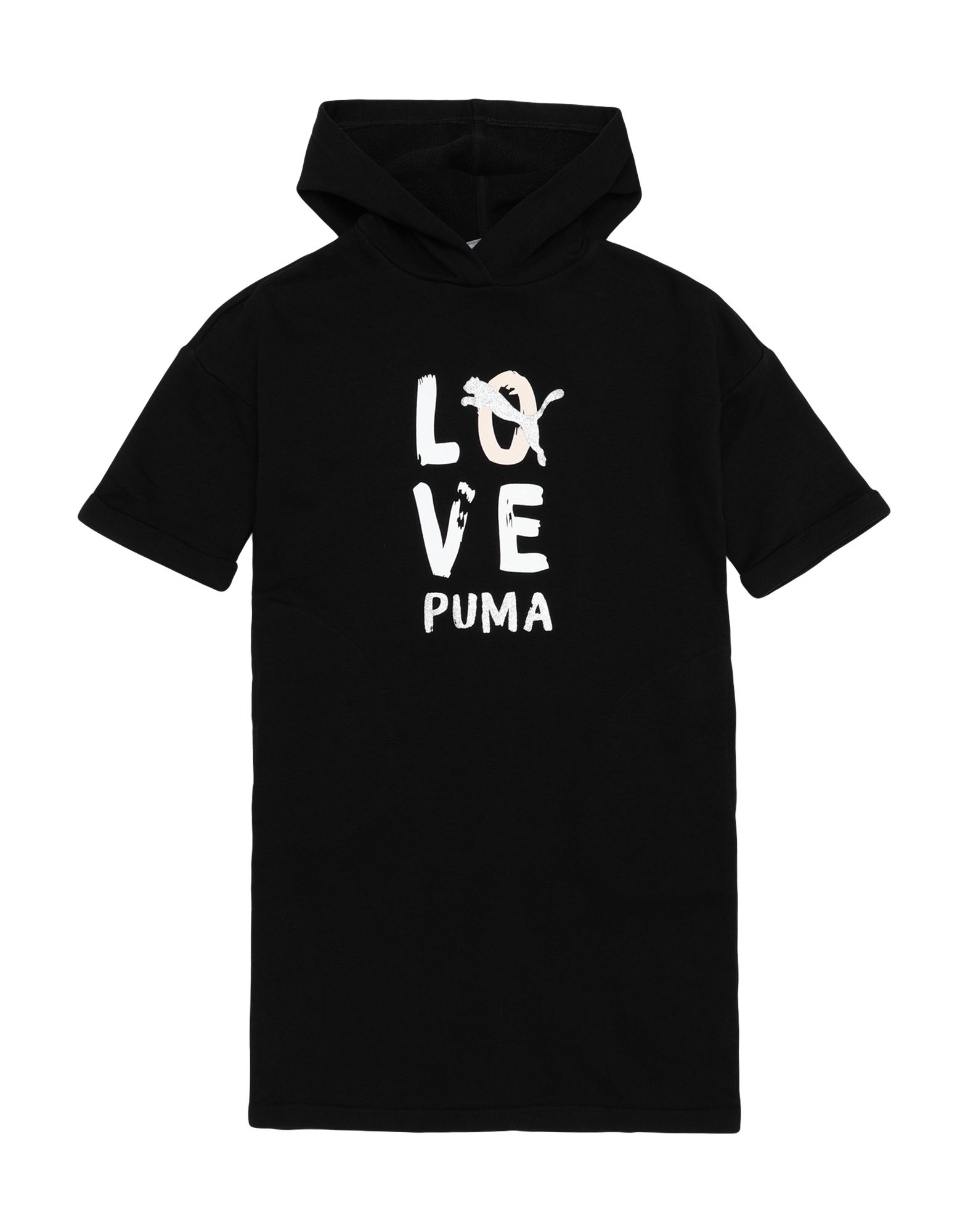 ＜YOOX＞ PUMA ガールズ 9-16 歳 キッズワンピース ブラック 10 コットン 68% / ポリエステル 32% Alpha Dress画像