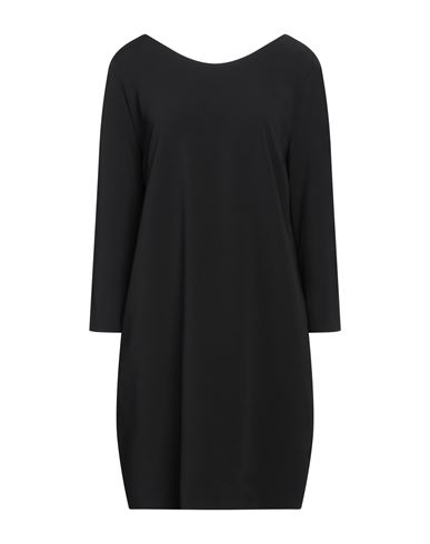 Shop Rossopuro Woman Mini Dress Black Size L Polyester, Elastane