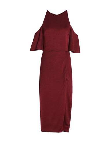 Woman Midi dress Burgundy Size 10 Viscose, Polyamide, Elastane