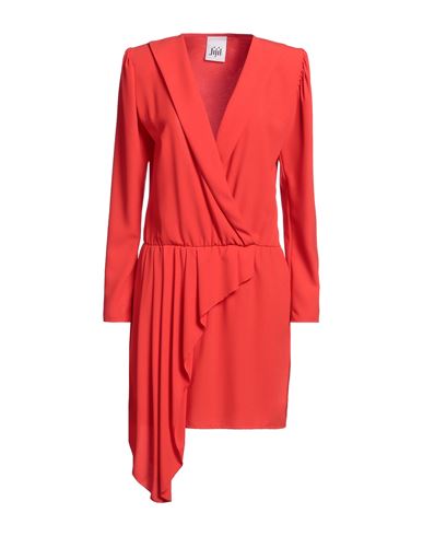 Jijil Woman Mini Dress Red Size 8 Polyester, Elastane