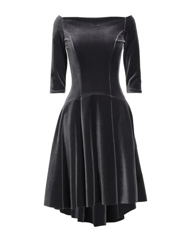 Woman Mini dress Black Size 4 Polyester, Elastane, Polyurethane, Viscose