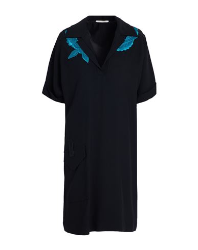 Woman Mini dress Black Size 8 Acetate, Viscose, Polyester