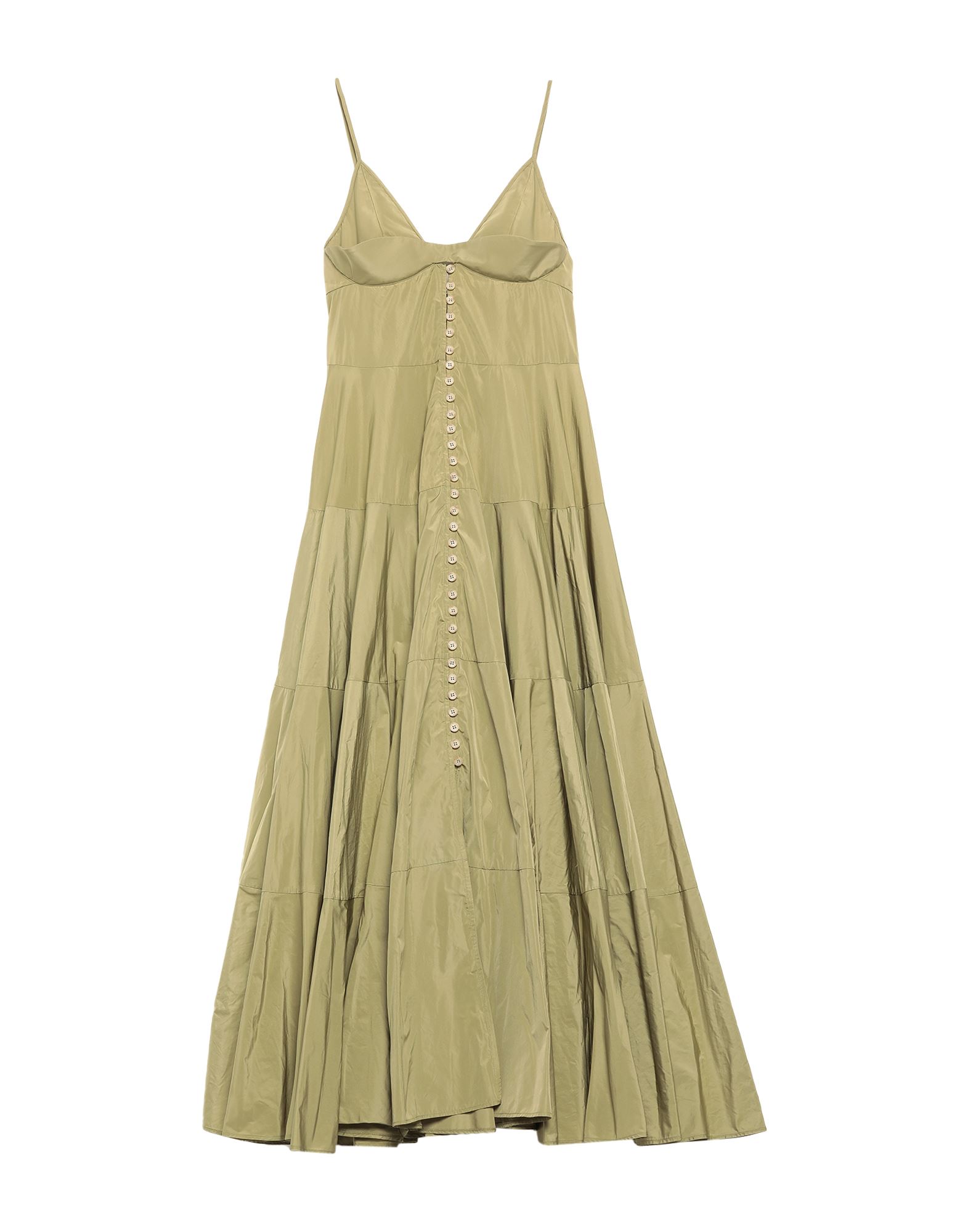 Jacquemus Long Dresses In Military Green