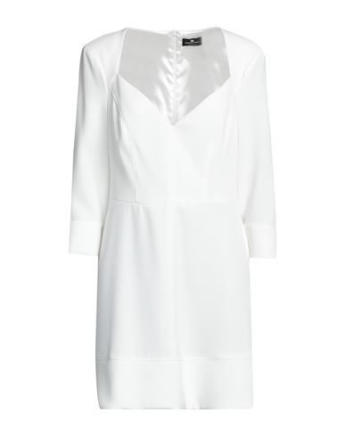 Elisabetta Franchi Woman Short Dress White Size 10 Polyester