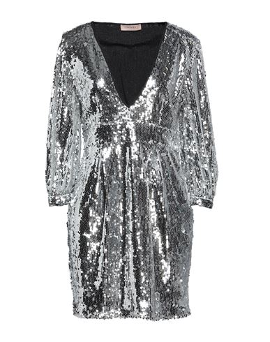 Minivestido Mujer Plata 36 Mujer