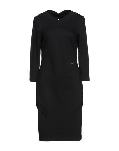 Cavalli Class Woman Midi Dress Black Size 2 Viscose, Polyamide, Elastane