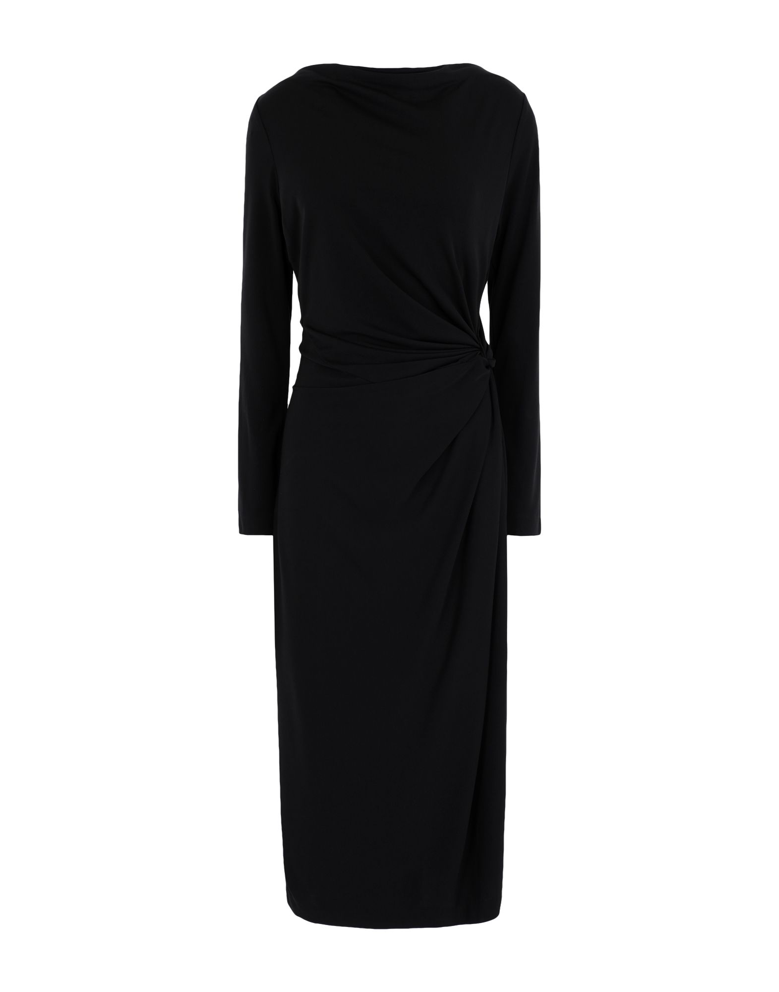 《セール開催中》DONNA KARAN レディース 7分丈ワンピース・ドレス ブラック 2 ポリエステル 100% TWIST DRESS