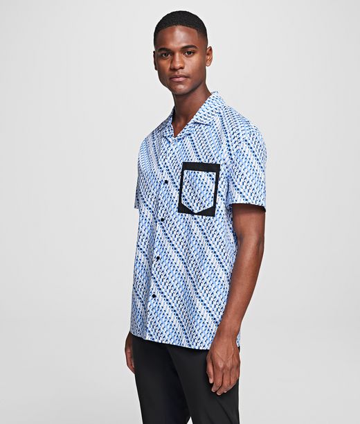 Image of SHORT-SLEEVE ALL-OVER LOGO SHIRT