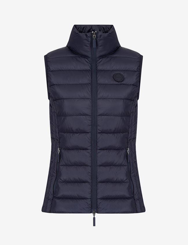 Armani Exchange Giubbotto Senza Maniche Blu Navy Poliammide