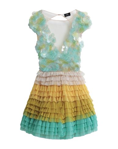 Elisabetta Franchi Woman Mini Dress Turquoise Size 4 Polyamide, Polyester, Plastic In Blue