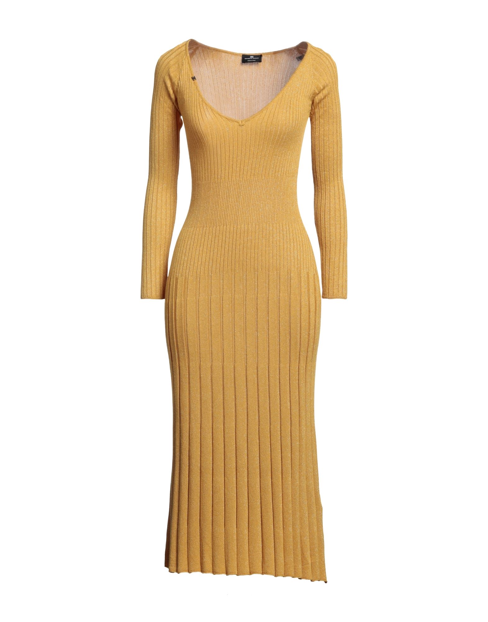 Elisabetta Franchi Midi Dresses In Yellow