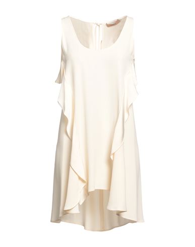 Twinset Woman Mini Dress Ivory Size 4 Acetate, Viscose In White