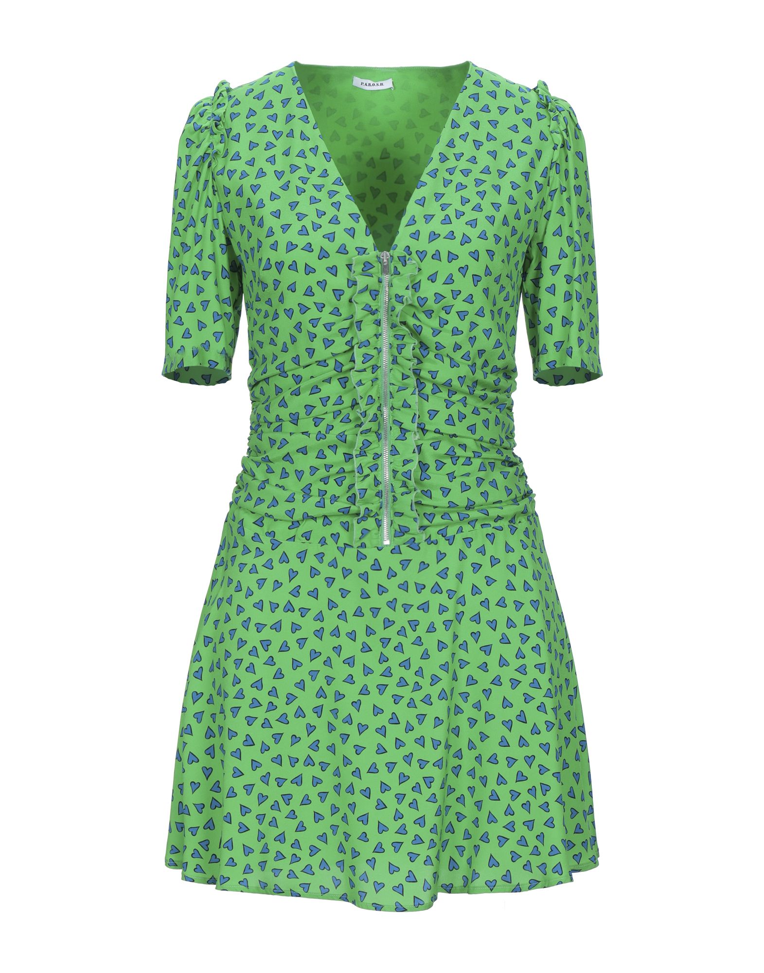 セール大人気 レディース ミニワンピース ドレス パロッシュ グリーン Sgevk P A R O S H 激安オフライン販売 Europub Co Uk