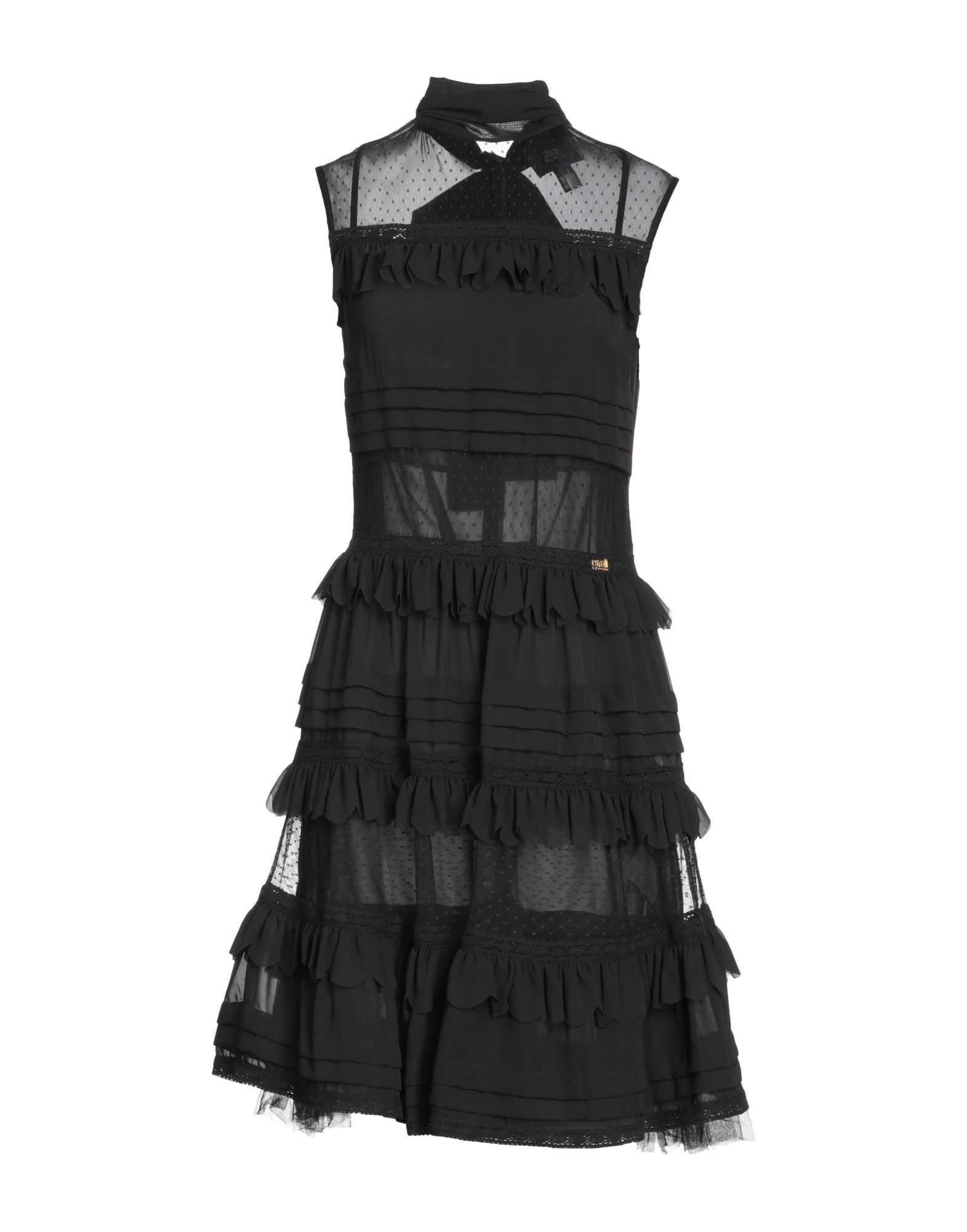Cavalli Class Short Dresses In Black