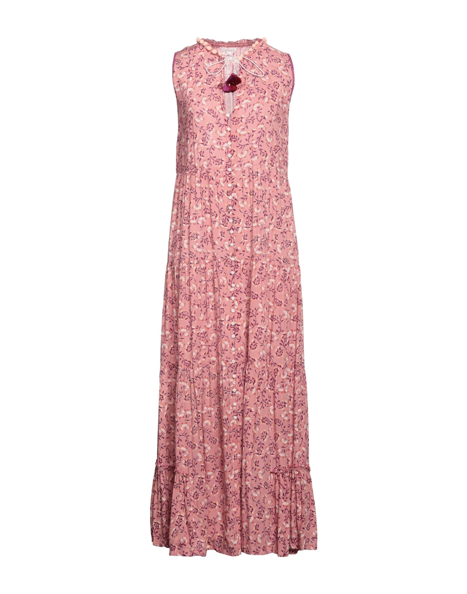 Poupette St Barth Long Dresses In Pink