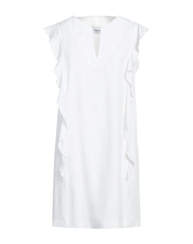 Dondup Woman Mini Dress White Size 6 Acetate, Silk