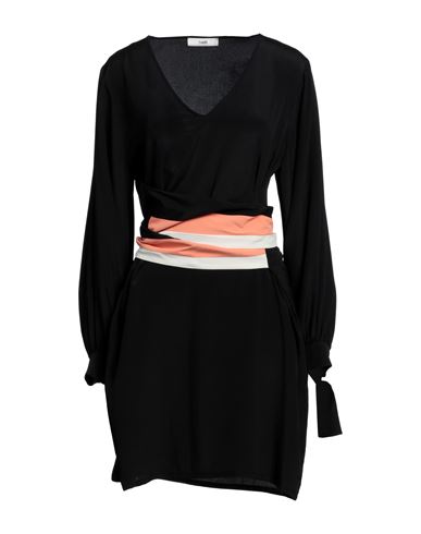Suoli Woman Mini Dress Black Size 10 Acetate, Silk