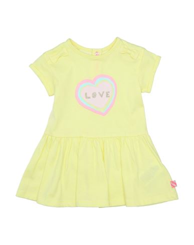 Billieblush Newborn Girl Baby Dress Yellow Size 3 Polyester, Cotton