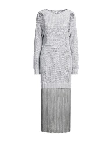 Woman Mini dress Grey Size 2 Viscose, Polyester