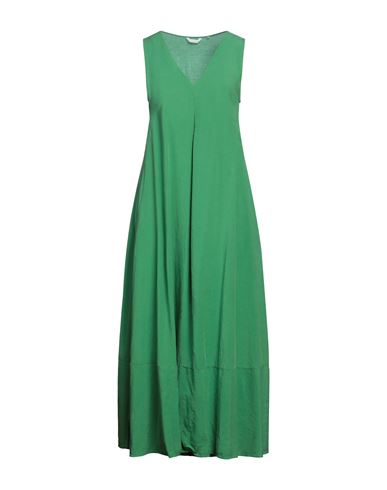 Caliban Woman Maxi Dress Light Green Size 4 Lyocell, Linen