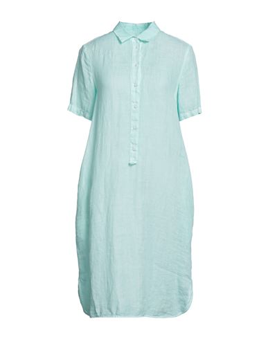 120% Woman Midi Dress Green Size 2 Linen
