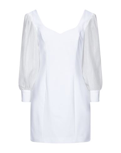 Woman Mini dress White Size 6 Polyester, Viscose, Elastane, Polyamide