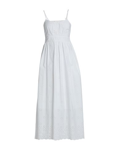 Semicouture Woman Midi Dress White Size 8 Cotton