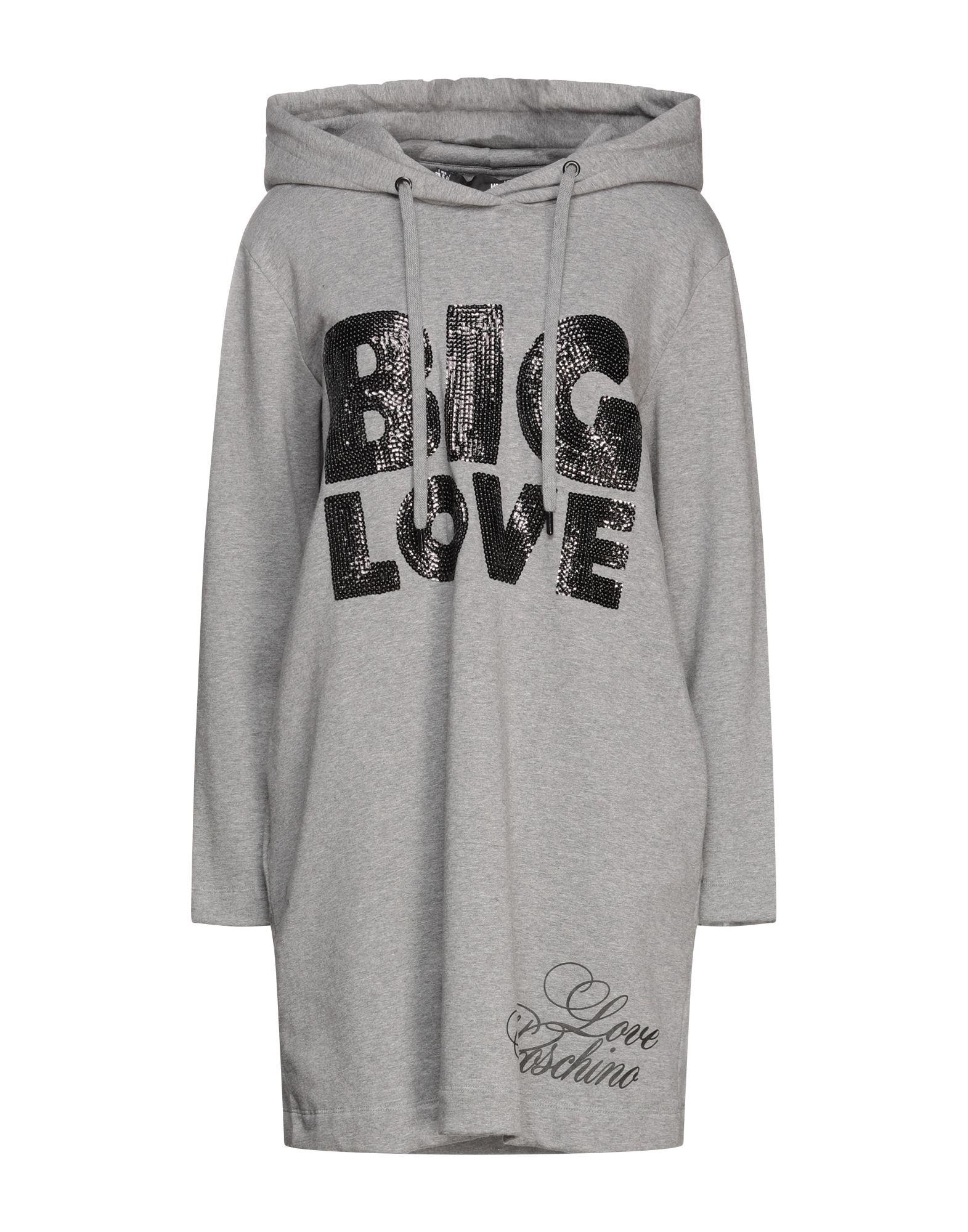 Love Moschino Short Dresses In Grey