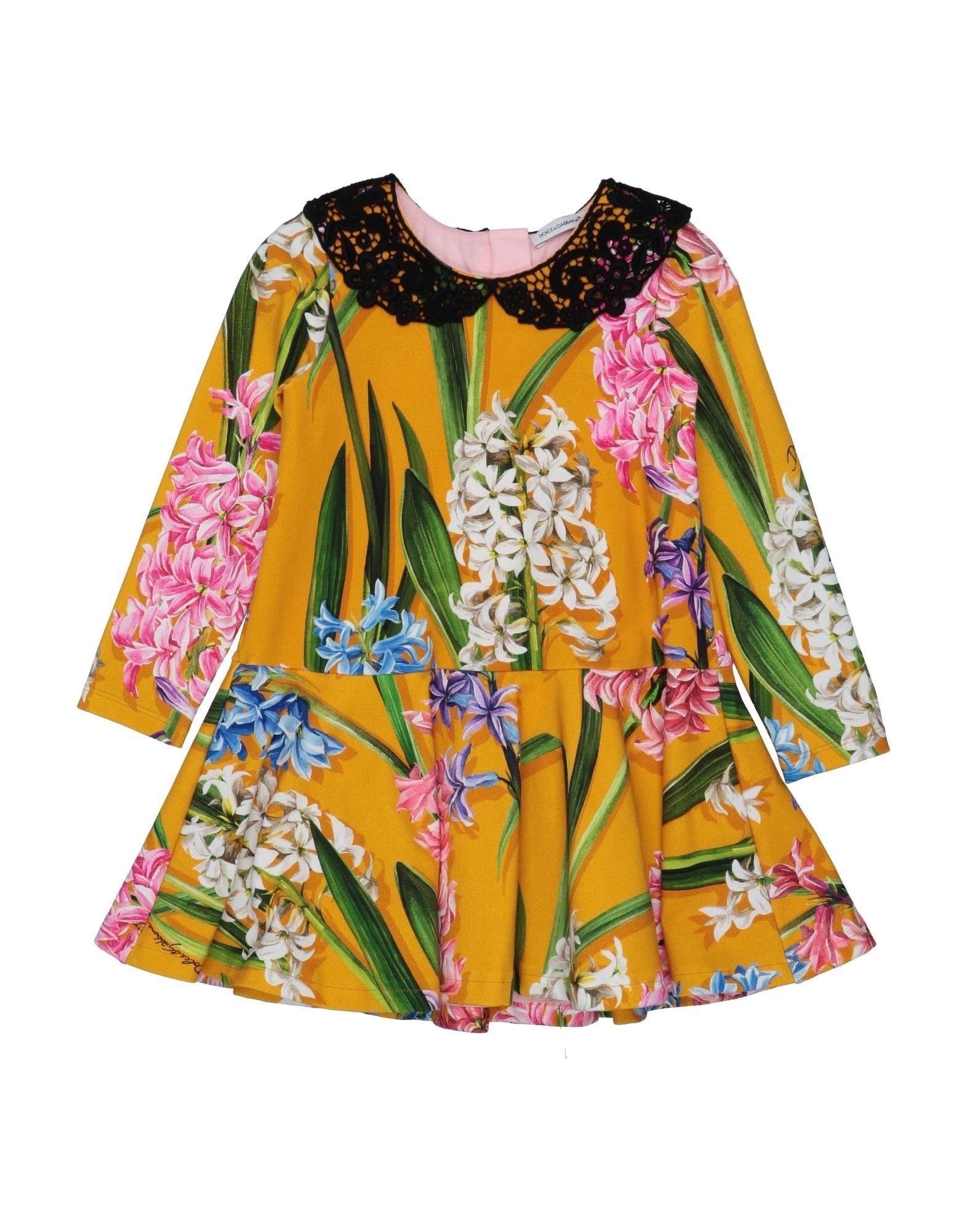 Dolce & Gabbana Kids' Dresses In Ocher