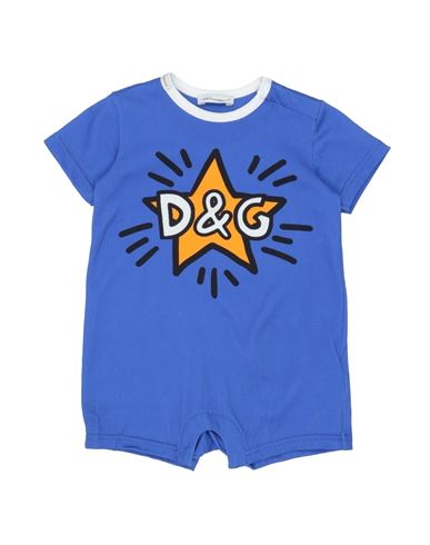 Shop Dolce & Gabbana Newborn Boy Baby Jumpsuits & Overalls Blue Size 0 Cotton