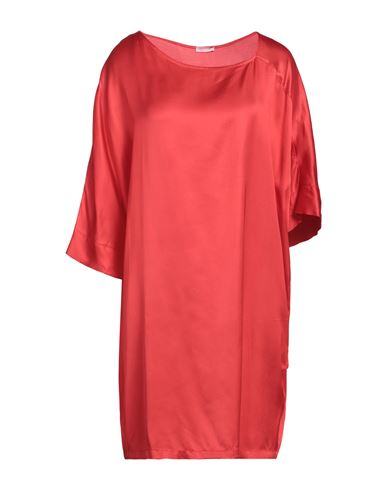 Shop Rossopuro Woman Mini Dress Tomato Red Size Xs Viscose