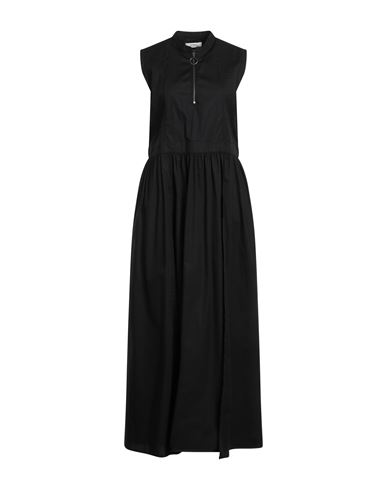 Alpha Studio Woman Maxi Dress Black Size 10 Cotton, Elastane