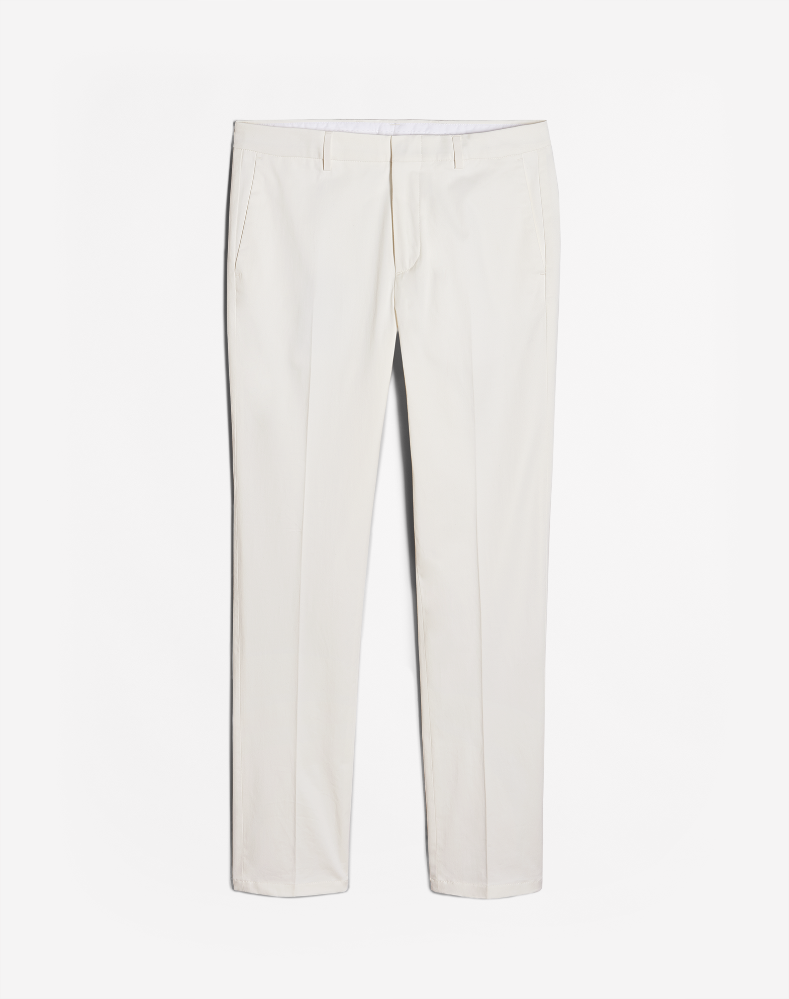 Dunhill Straight-leg Cotton-blend Trousers In White