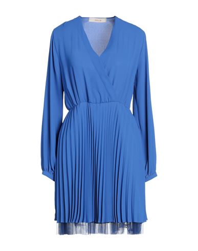 Jucca Woman Mini Dress Bright Blue Size 6 Polyester, Polyamide