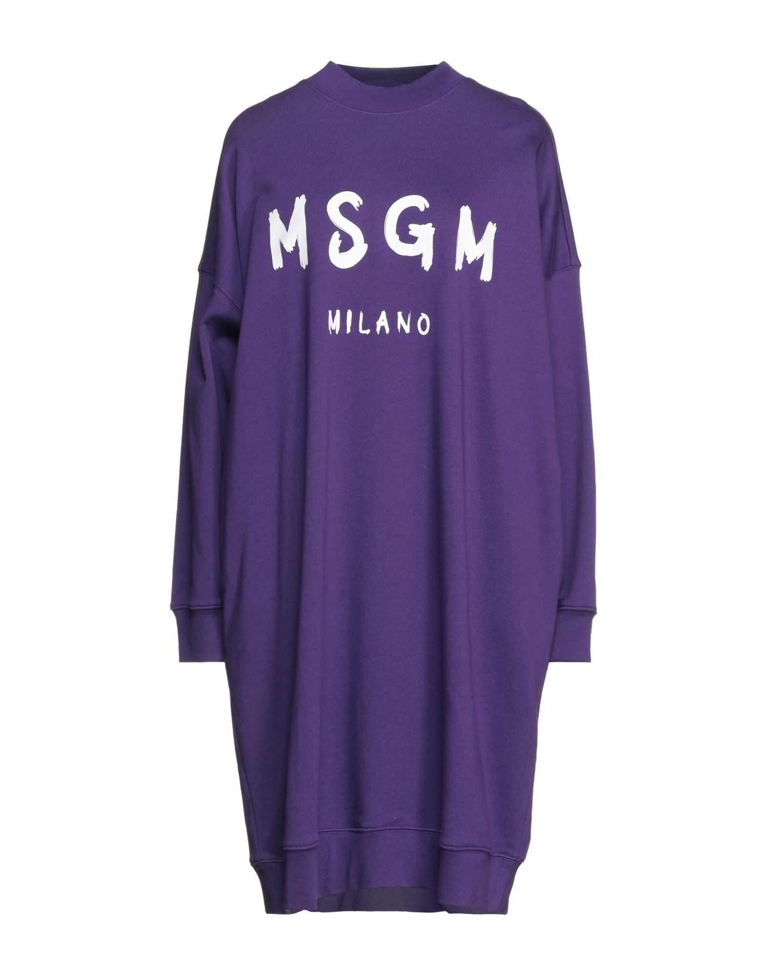 Msgm Short Dresses In Purple