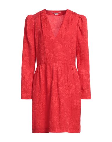 Stella Mccartney Woman Short Dress Red Size 8-10 Silk