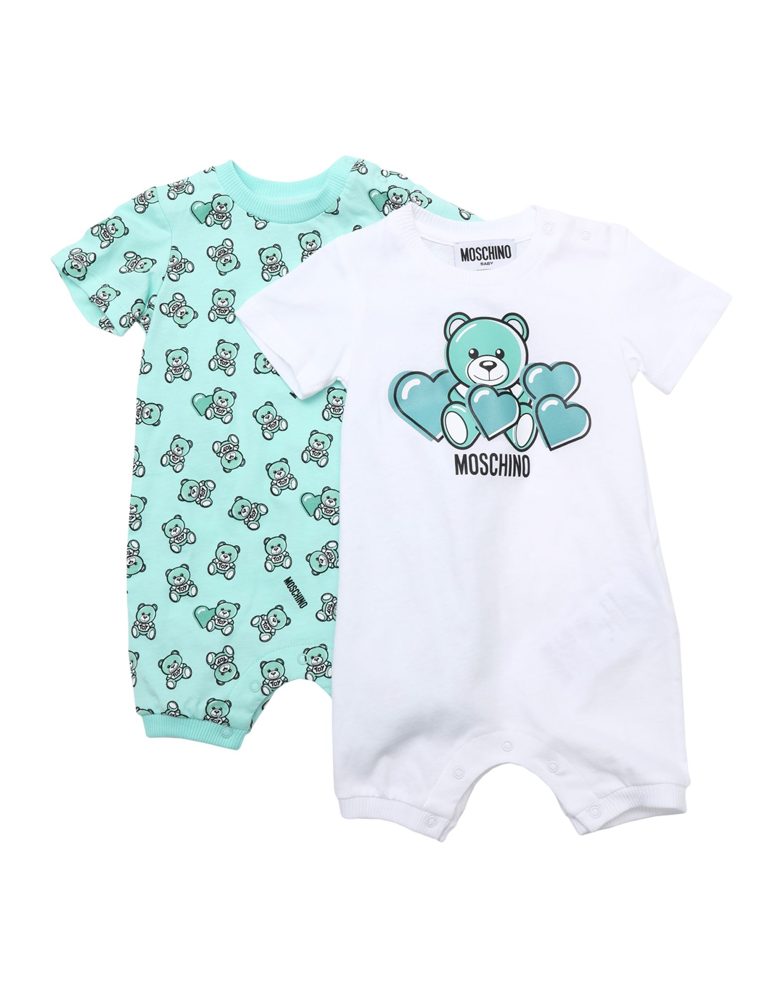 Moschino Baby Babies' One-pieces In Turquoise