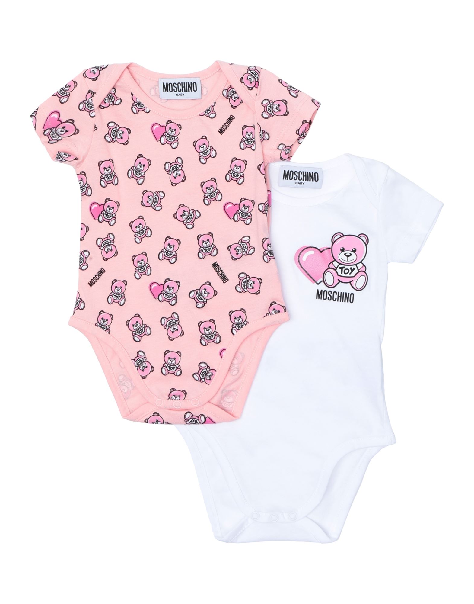 Moschino Baby Babies' Bodysuits In Pink