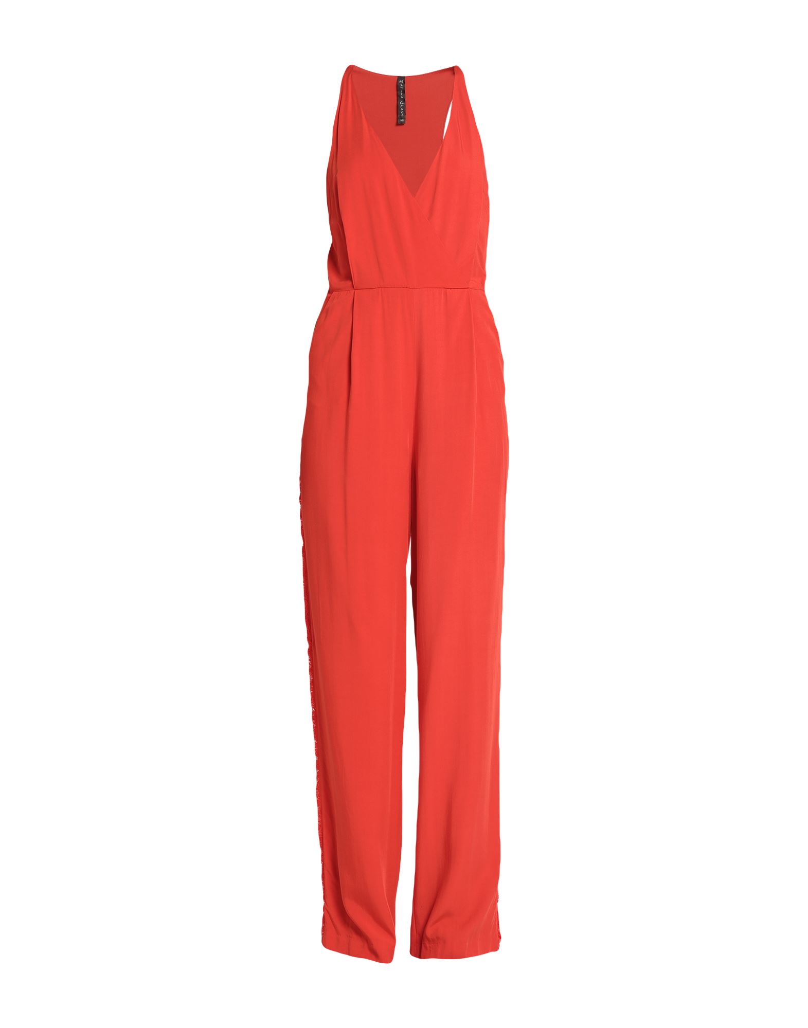 Manila Grace Jumpsuits In Red