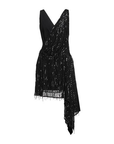 Atos Lombardini Woman Short dress Beige Size 6 Polyester, Rubber, Acetate, Silk
