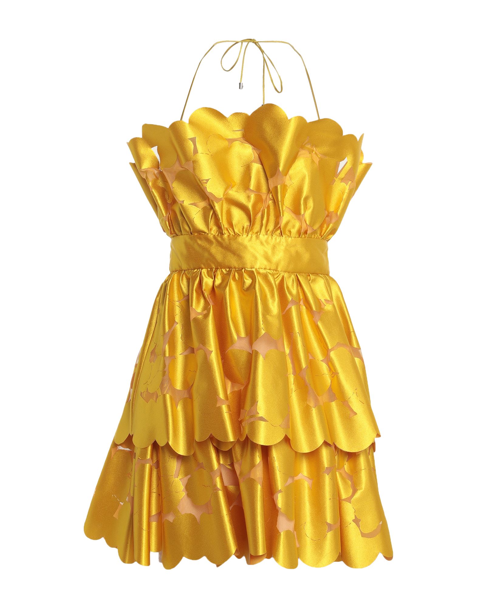 Pinko Short Dresses In Yellow | ModeSens