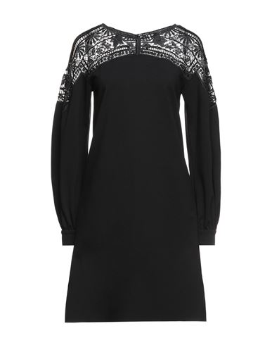 Woman Mini dress Black Size 6 Polyester, Elastane