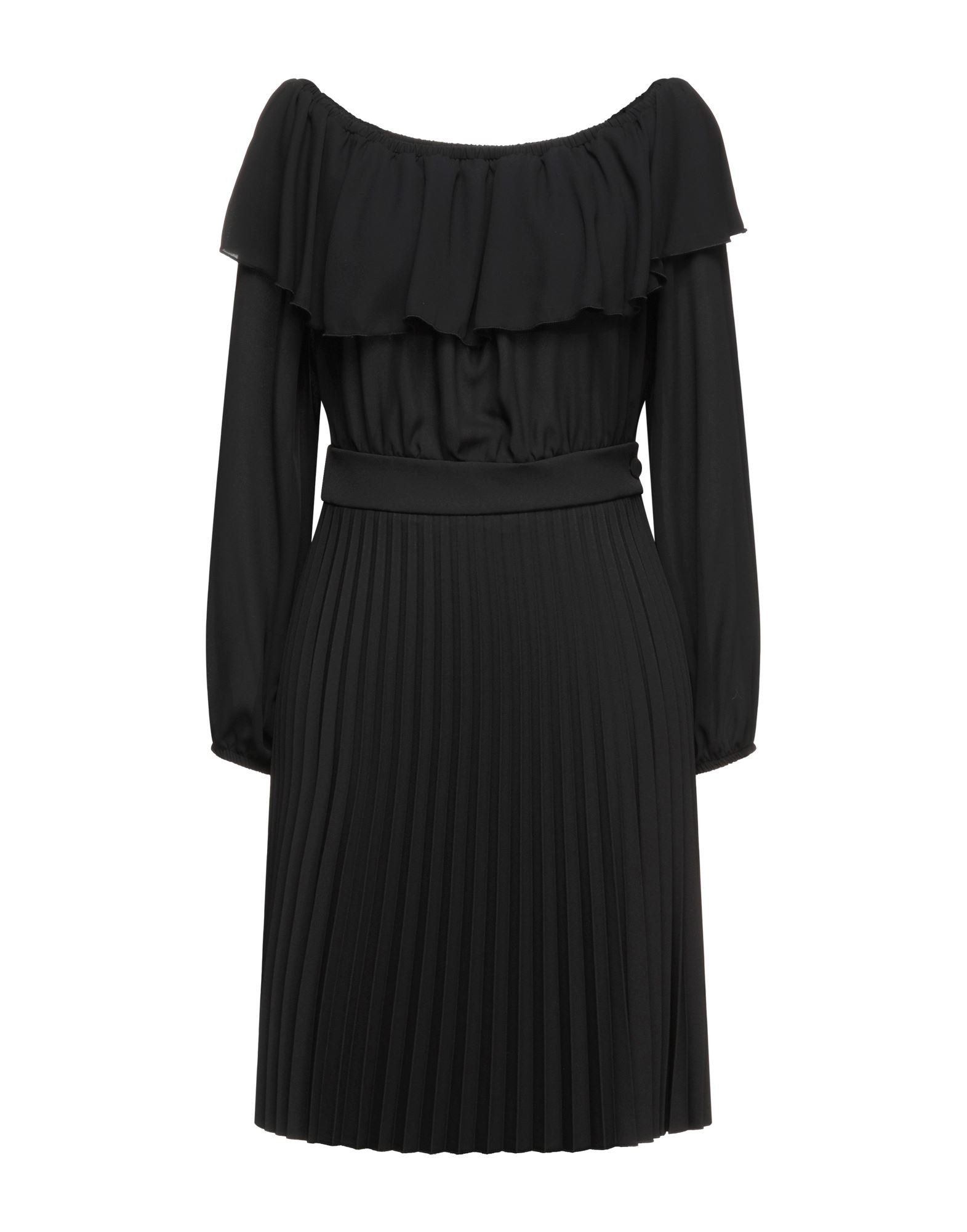 Shop Be Blumarine Woman Mini Dress Black Size 10 Polyester, Elastane